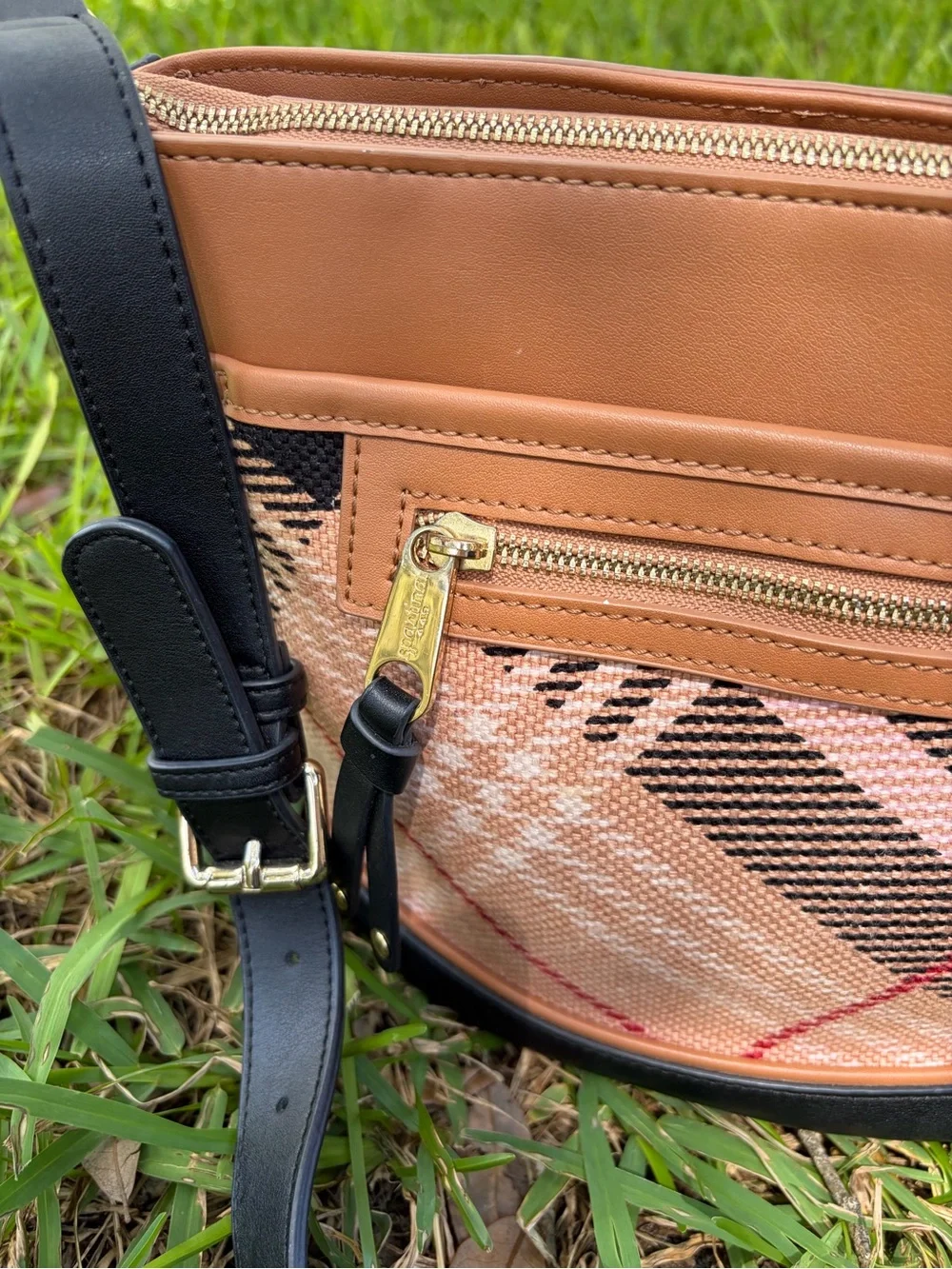 Spartina 449 Daufuskie Nova Plaid Check Shoulder Bag